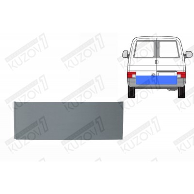 Дверь Задняя Правая (распашная) 24 См Klokkerholm для Volkswagen T4 1996-2003 - фото