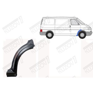 АРКА ПЕРЕДНЯЯ, ЗАДНЯЯ ЧАСТЬ, ПОД ДВЕРЬ (ПРАВАЯ) ОРИГИНАЛ, 0.8 ММ, ПОЛЬША