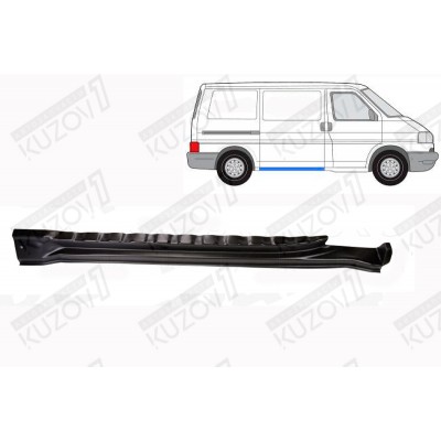Порог (правый) Внутренний Klokkerholm для Volkswagen T4 1996-2003 - фото