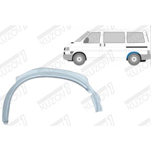 АРКА ЗАДНЯЯ ВНУТРЕННЯЯ ЧАСТЬ, (ЛЕВАЯ) ОРИГИНАЛ, 0.8 ММ, ПОЛЬША