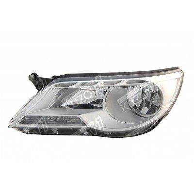 Передняя фара (левая) TYC для Volkswagen TIGUAN 2007-2011 - фото