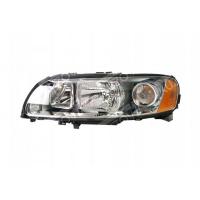 Передняя фара (левая) Темная, TYC для VOLVO S60 2004-2010 - фото